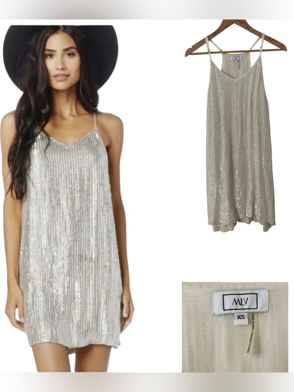 MLV Silver Sequin Mini Dress